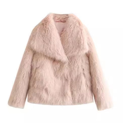 Fluffy varm og tykkere vinterjakke