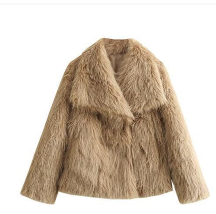 Fluffy varm og tykkere vinterjakke