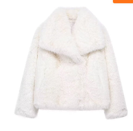 Fluffy varm og tykkere vinterjakke