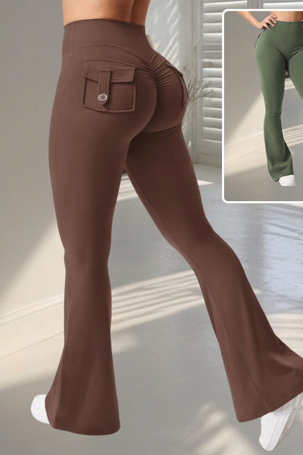 Slanke høymidje-leggings med rumpeløfting