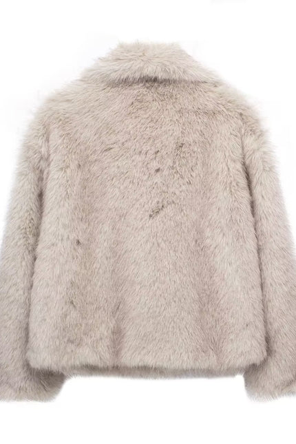 Fluffy varm og tykkere vinterjakke