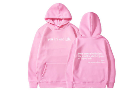 Kjære person bak meg Unisex trendy hettegensere