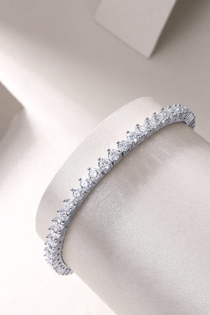 Mark Luxury Mosan Diamond S925 sølvarmbånd sammenlignbart med naturlige diamanter 