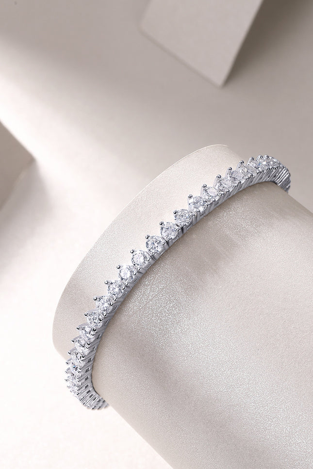 Mark Luxury Mosan Diamond S925 sølvarmbånd sammenlignbart med naturlige diamanter 