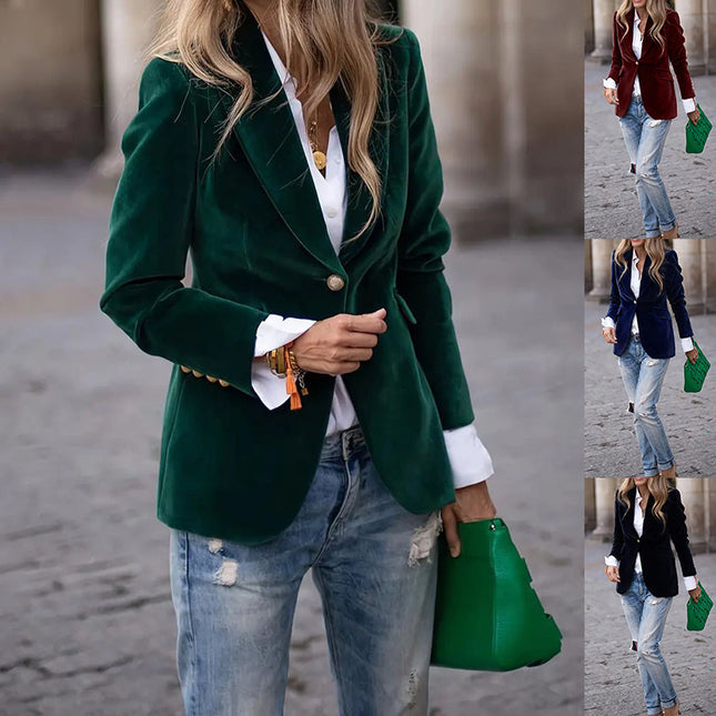 Velvet Blazer – Chic Confidence in Every Detail