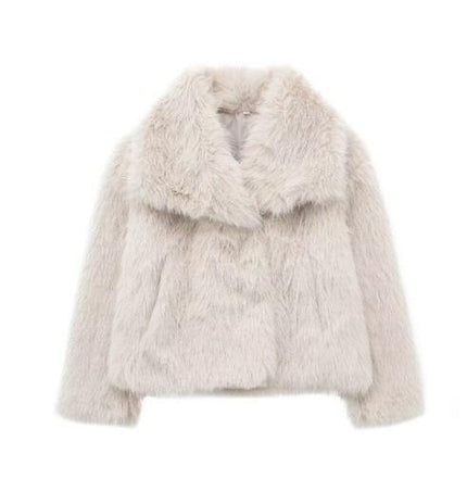 Fluffy varm og tykkere vinterjakke