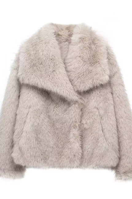 Fluffy varm og tykkere vinterjakke